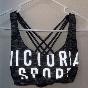 Victoria Sport Black Strappy Sports Bra